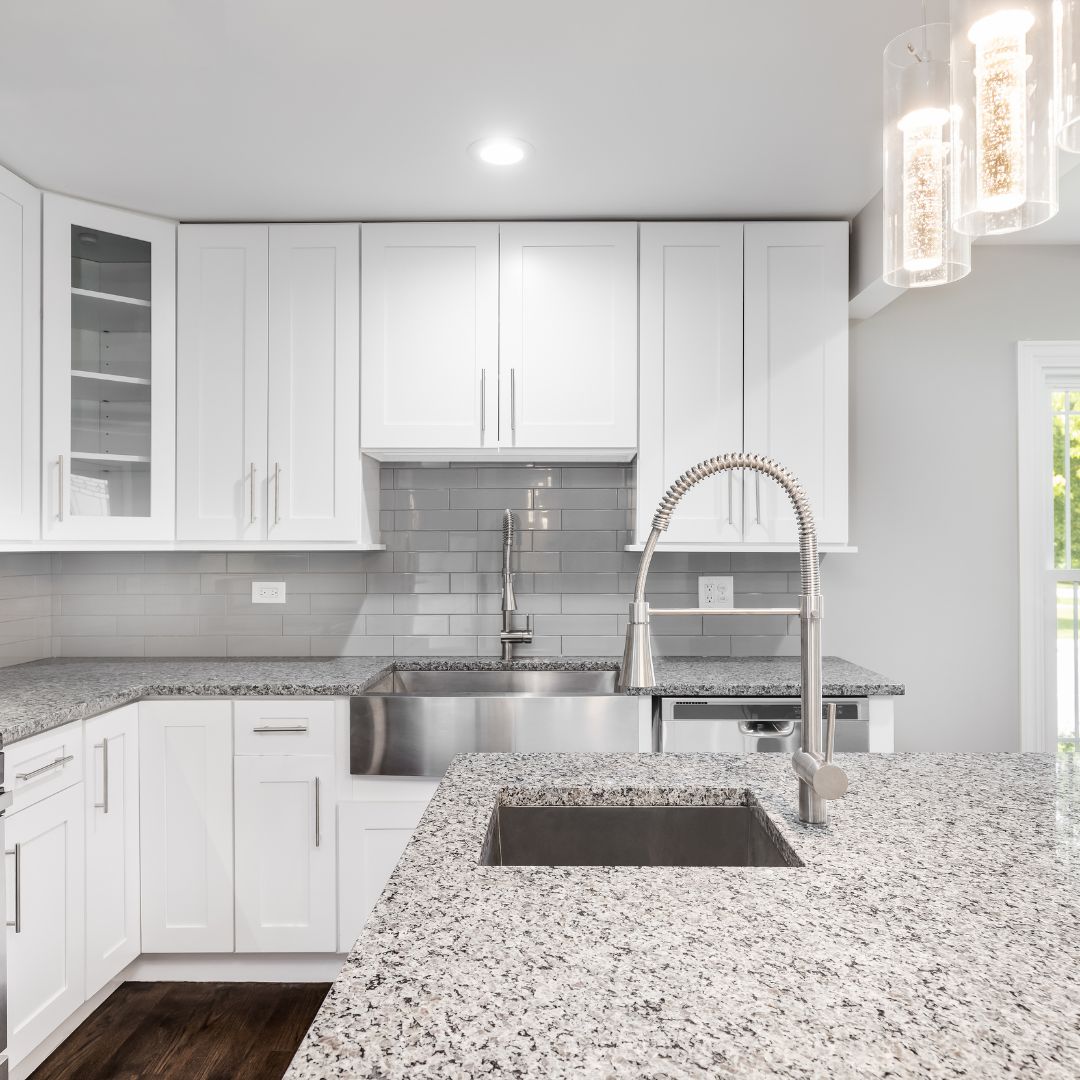 kitchen with granite countertops