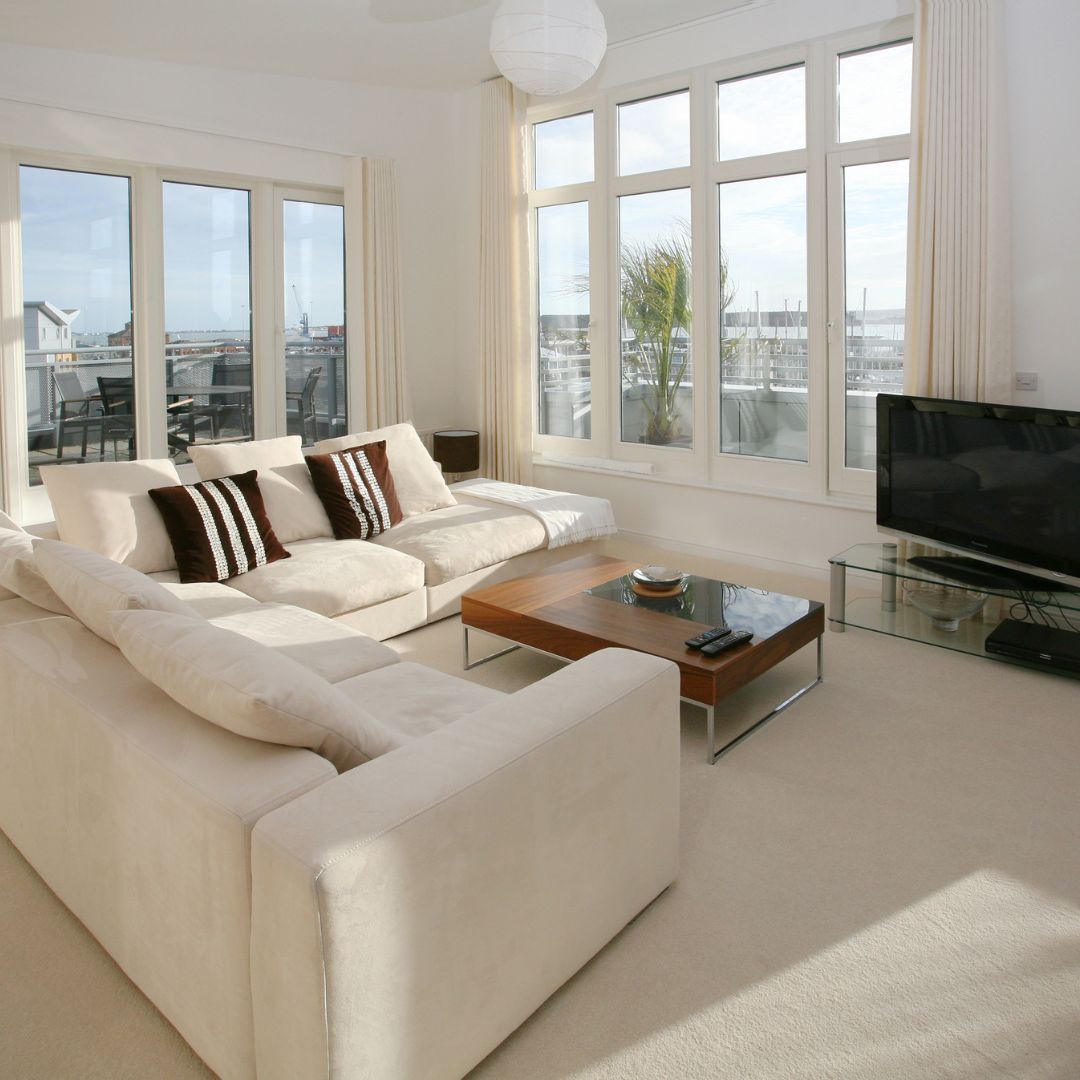 living room of a luxury apartment