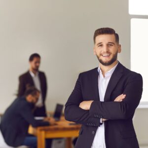 man smiling
